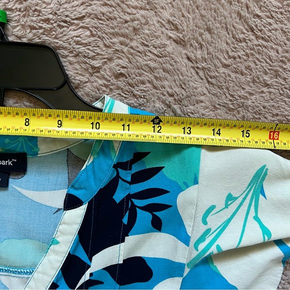 QVC Studio Park Floral Maxi Dress Women’s Size L - Picture 3 of 7